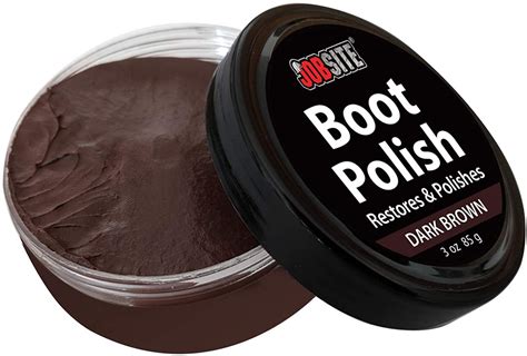 brown leather boot polish